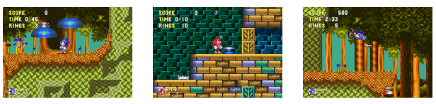 Example of Sonic stages used in Retro Contest